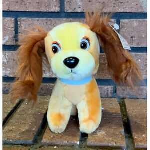 Disney Animated Film Lady And The Tramp Plush 6" Stuffed Lady Dog With Tag